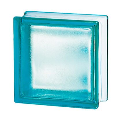 Pustaki szklane 198 Turquoise Frosted Sat1 E60 EI15 luksfery 19x19x8