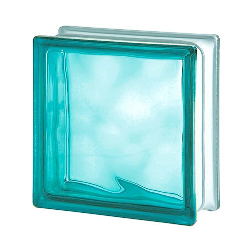Pustak szklany WAVE Turquoise E60 Luksfer chmurka turkusowy 19x19x8